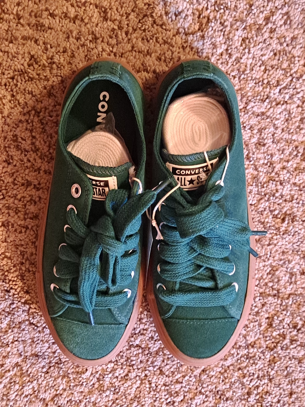 Converse CTAS Suede Women's Platform Midnight Clover/Gum Honey Sole Size 7.5 - Picture 8 of 9